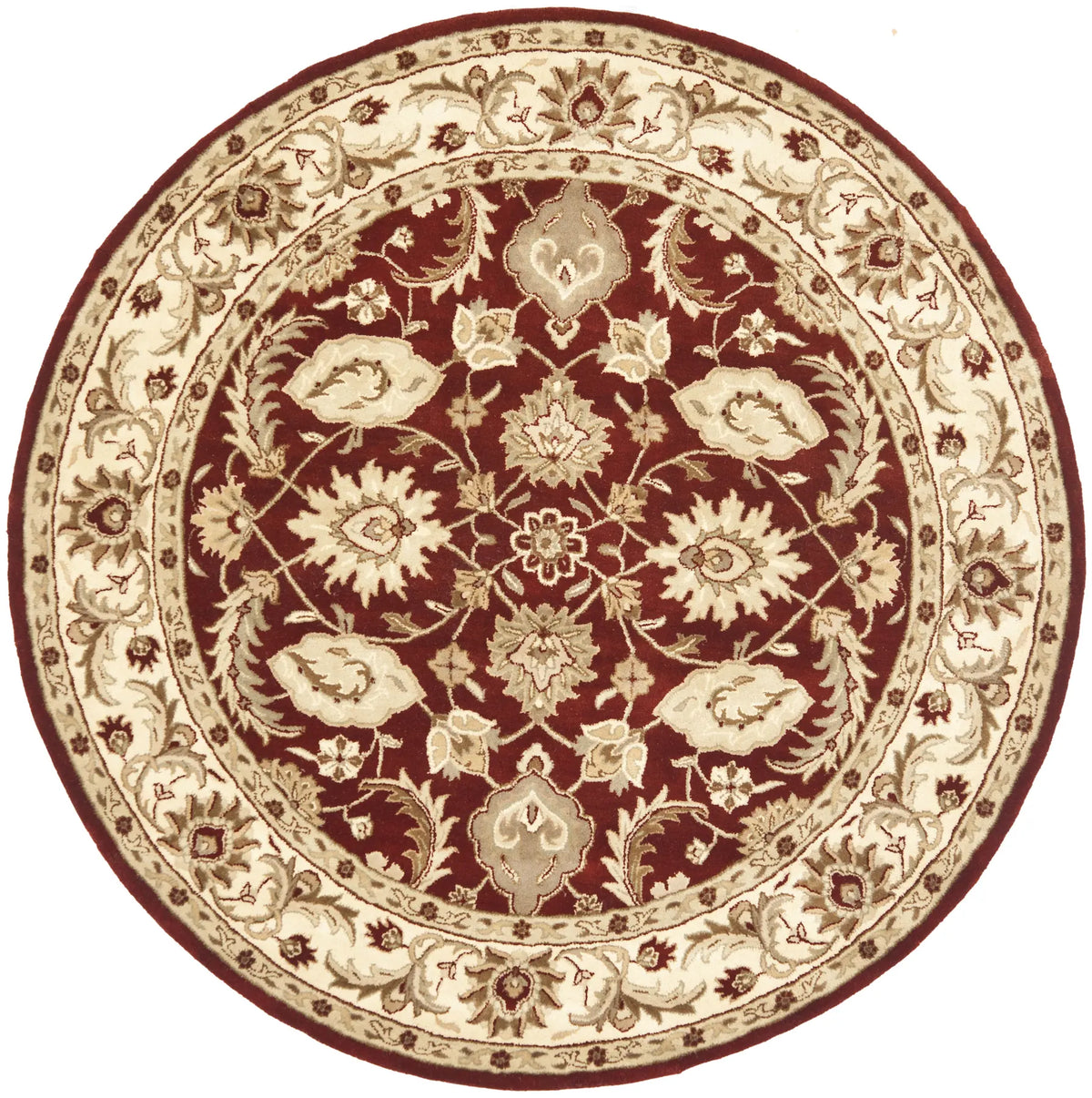 Safavieh Royalty 7'-0" x 7'-0" Rug in Red / Ivory