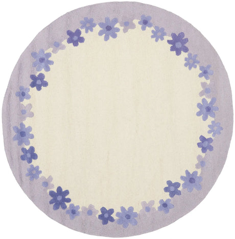 Safavieh Safavieh Kids 6'-0" x 6'-0" Rug in Ivory / Lavander
