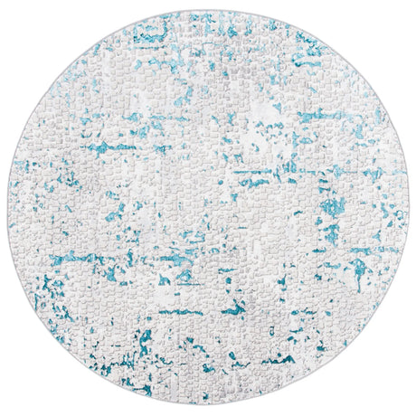 Safavieh Amelia 6'-7" x 6'-7" Rug in Grey / Turquoise