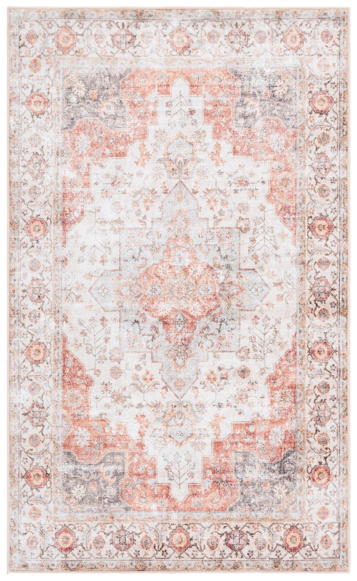 Safavieh Arizona 3'-0" x 5'-0" Rug in Beige / Rust
