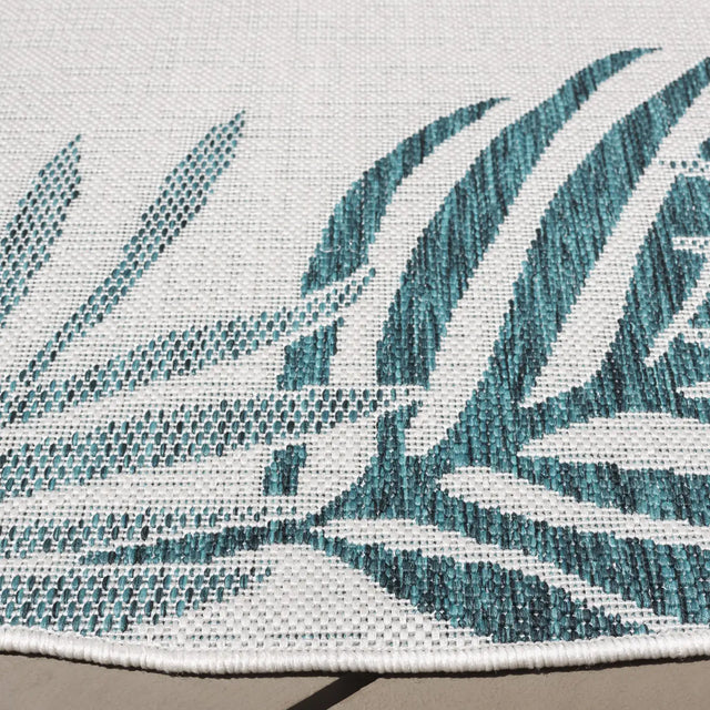 Safavieh Beach House 6'-7" x 6'-7" Rug in Blue / Ivory