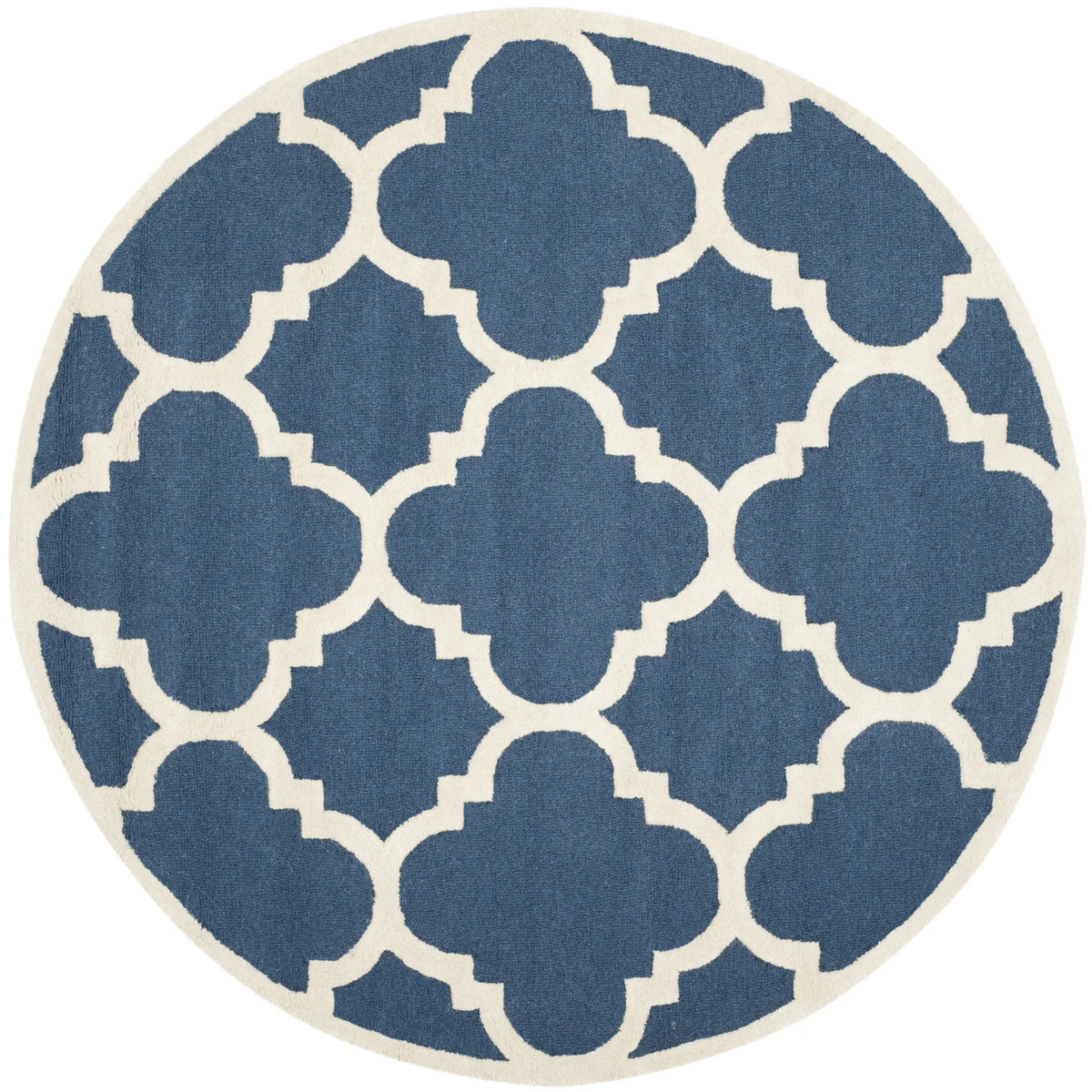 Safavieh Cambridge 6'-0" x 6'-0" Rug in Navy / Ivory