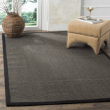 Safavieh Natural Fiber 4'-0" x 6'-0" Rug in Charcoal / Charcoal