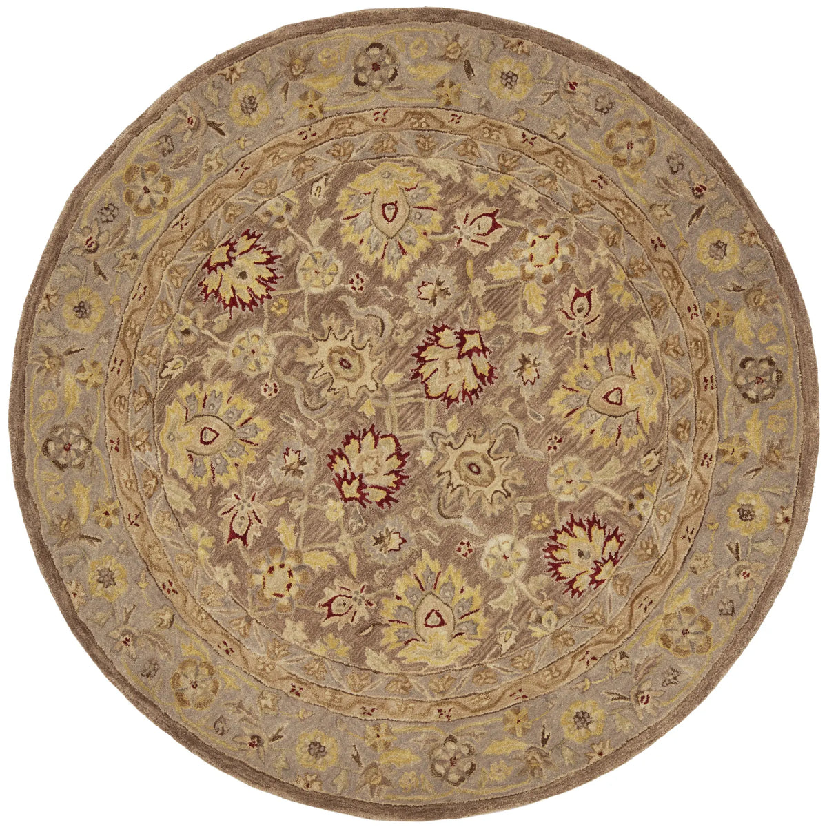 Safavieh Anatolia 6'-0" x 6'-0" Rug in Tan / Ivory