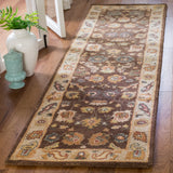 Safavieh Bergama 2'-3" x 10'-0" Rug in Brown / Ivory