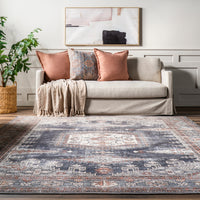 Nuloom Maire Traditional Medallion Kfdr02A Blue Area Rug