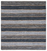 Safavieh Vintage Leather 6'-0" x 6'-0" Rug in Grey / Natural