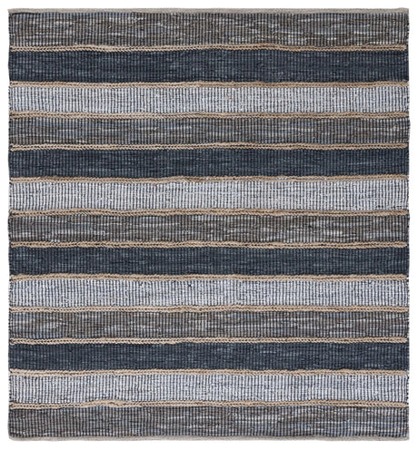 Safavieh Vintage Leather 6'-0" x 6'-0" Rug in Grey / Natural