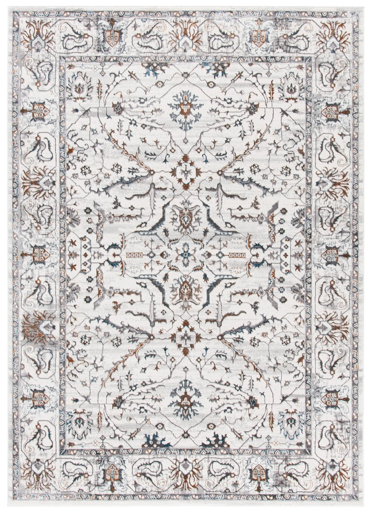 Safavieh Sonoma 4'-5" x 6'-5" Rug in Ivory / Grey