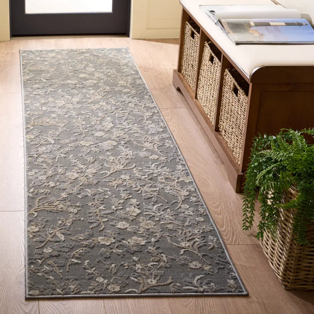 Safavieh Cameron 2'-2" x 8'-0" Rug in Grey / Ivory Beige