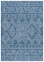Safavieh Courtyard 5'-3" x 7'-7" Rug in Navy / Grey