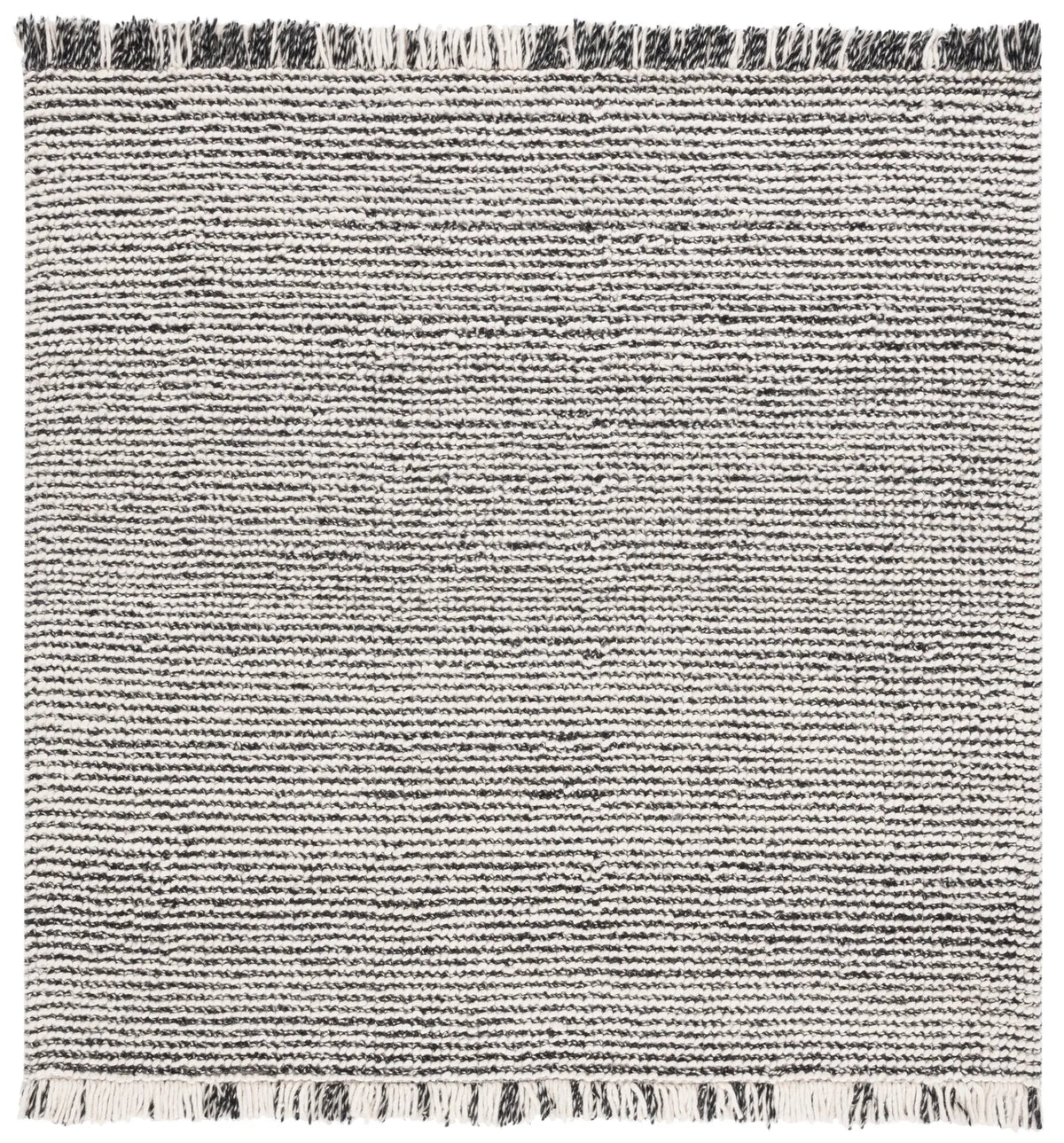 Safavieh Natura 6'-0" x 6'-0" Rug in Black / Ivory
