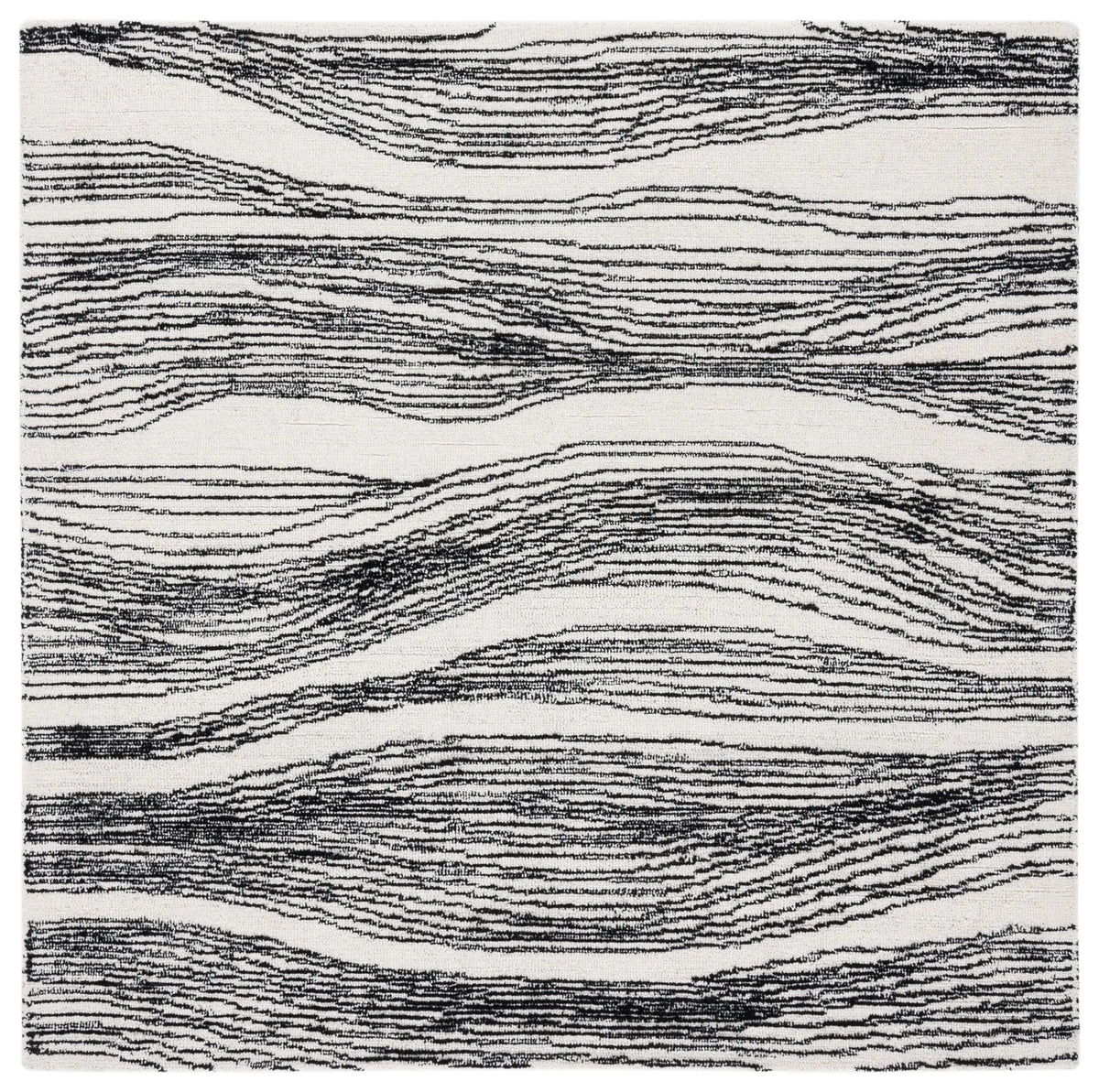 Safavieh Metro 6'-0" x 6'-0" Rug in Ivory / Black