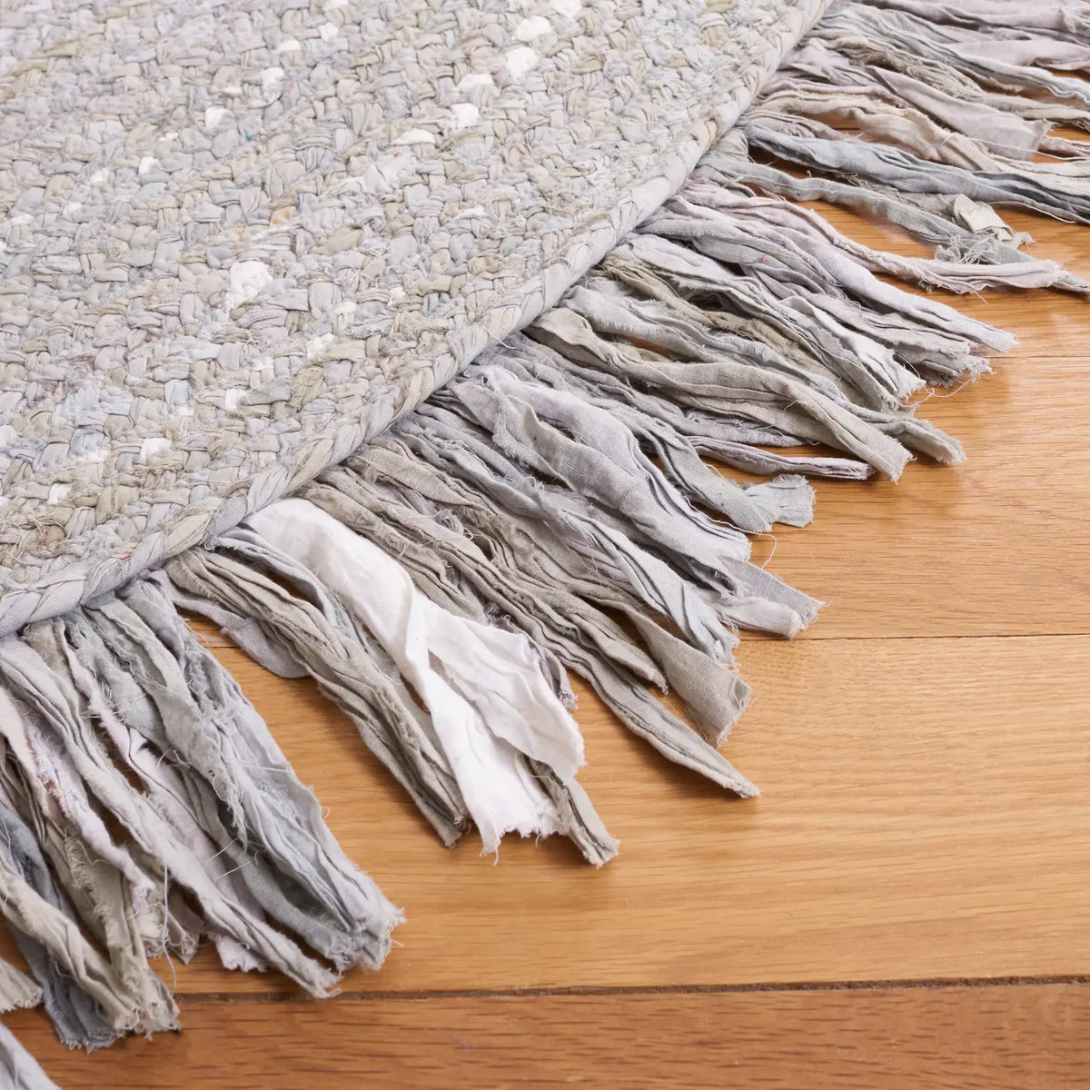 Safavieh Braided 5'-0" x 8'-0" Rug in Light Grey