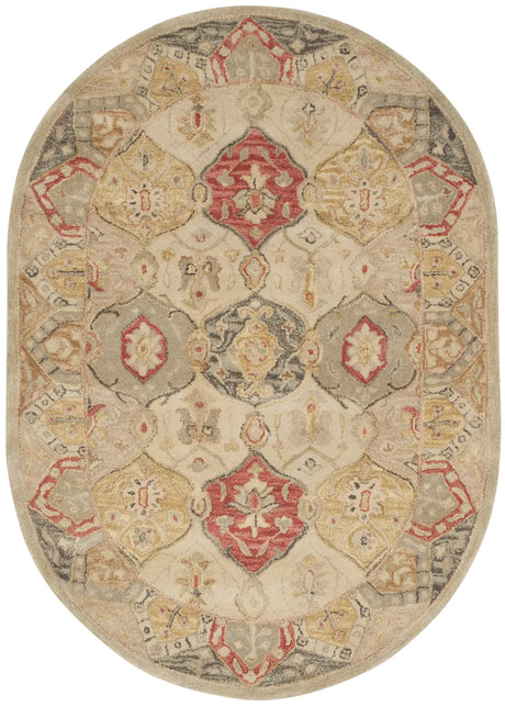 Safavieh Antiquity 4'-6" x 6'-6" Rug in Beige / Multi