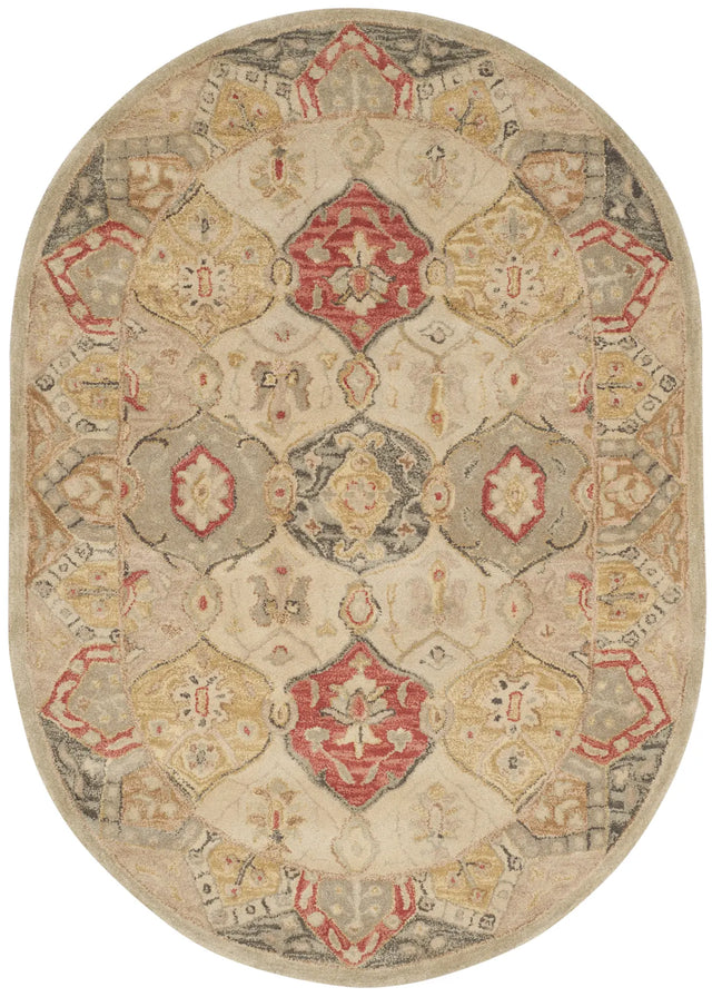 Safavieh Antiquity 4'-6" x 6'-6" Rug in Beige / Multi