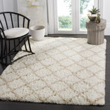 Safavieh Indie Shag 5'-1" x 7'-6" Rug in Ivory / Light Beige