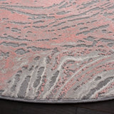 Safavieh Meadow 500 6'-7" x 6'-7" Rug in Light Grey / Pink
