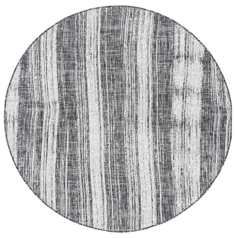 Safavieh Courtyard 6'-7" x 6'-7" Rug in Black / Grey