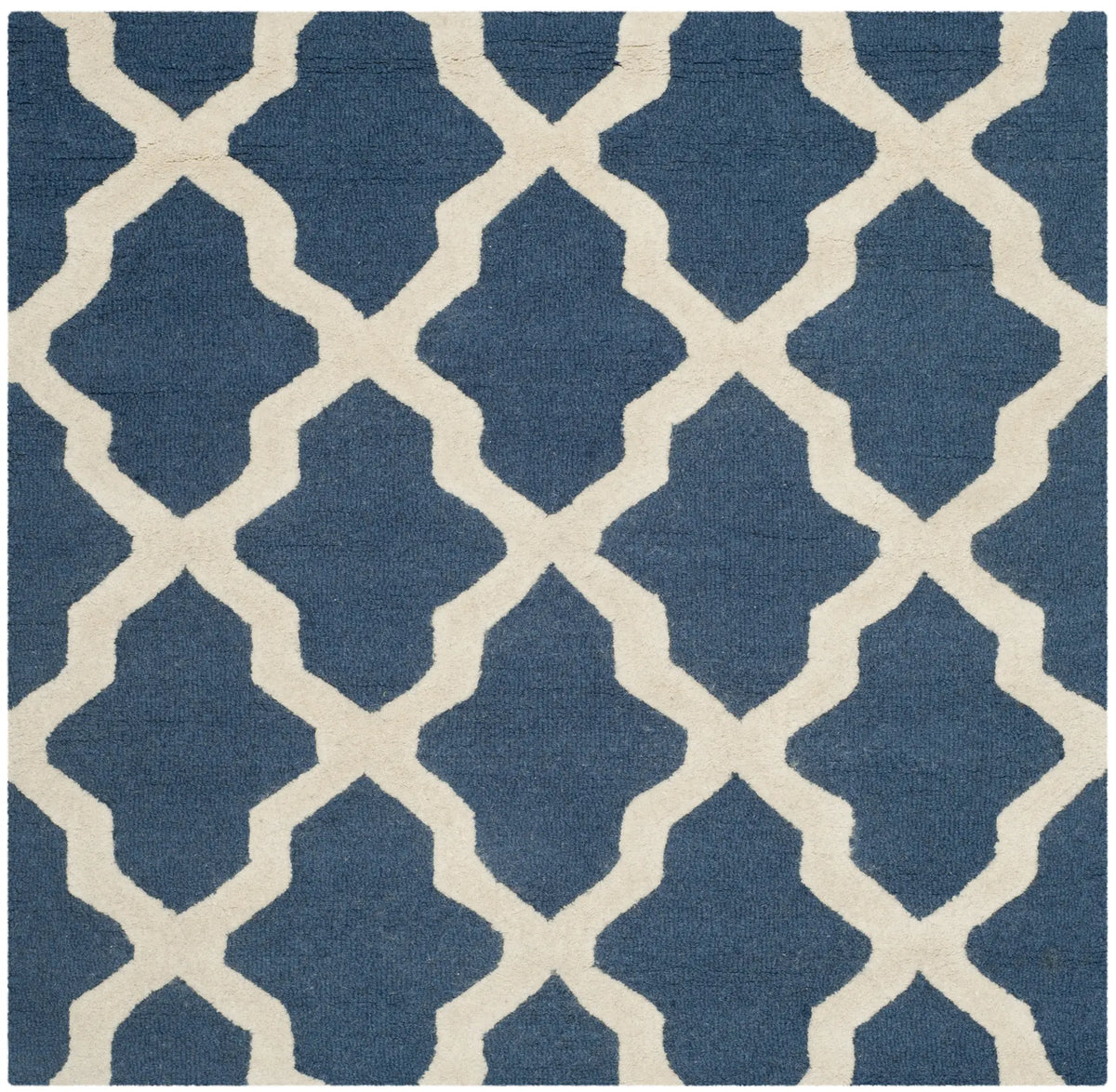 Safavieh Cambridge 4'-0" x 4'-0" Rug in Navy Blue / Ivory