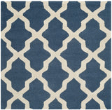 Safavieh Cambridge 4'-0" x 4'-0" Rug in Navy Blue / Ivory