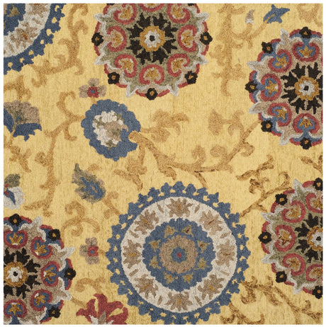 Safavieh Blossom 6'-0" x 6'-0" Rug in Gold / Multi