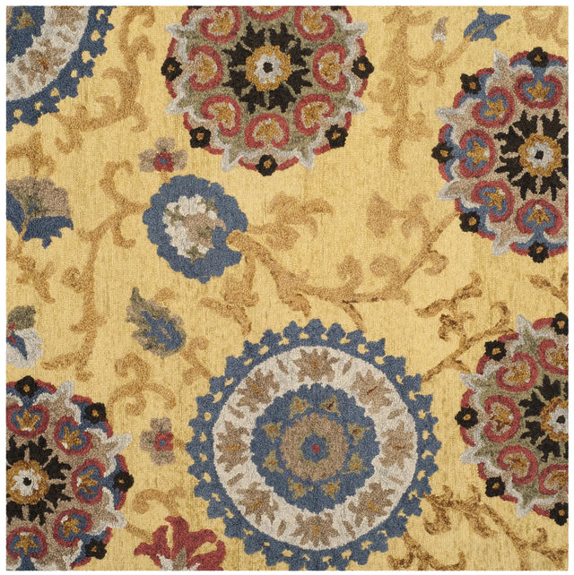 Safavieh Blossom 6'-0" x 6'-0" Rug in Gold / Multi
