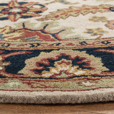 Safavieh Classic 6'-0" x 6'-0" Rug in Ivory / Navy