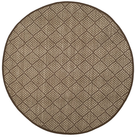 Safavieh Natural Fiber 6'-0" x 6'-0" Rug in Natural / Brown