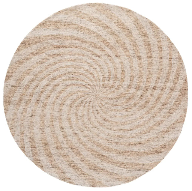 Safavieh Novelty 6'-0" x 6'-0" Rug in Light Brown / Ivory