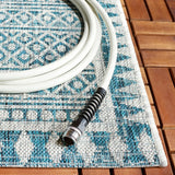 Safavieh Courtyard 5'-3" x 7'-7" Rug in Blue / Grey