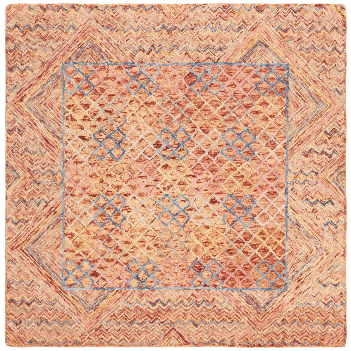 Safavieh Aspen 6'-0" x 6'-0" Rug in Gold / Pink