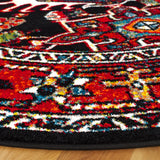 Safavieh Vintage Hamadan 6'-7" x 6'-7" Rug in Red / Black