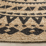 Safavieh Natural Fiber 6'-0" x 6'-0" Rug in Black / Natural