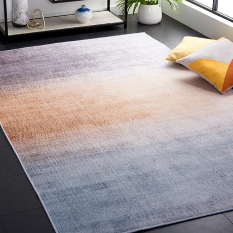 Safavieh Tacoma 4'-0" x 6'-0" Rug in Grey / Rust