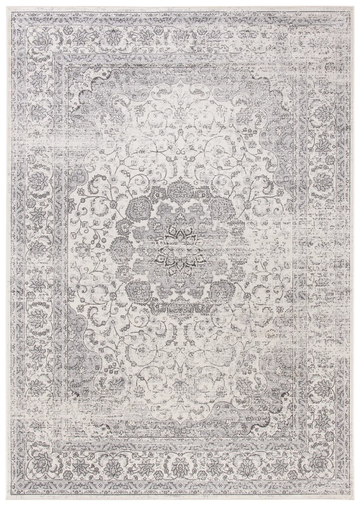 Safavieh Atlas 5'-3" x 7'-7" Rug in Ivory / Grey