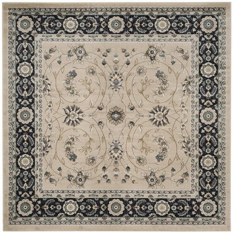 Safavieh Lyndhurst 7'-0" x 7'-0" Rug in Light Beige / Anthracite