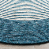Safavieh Braided 5'-0" x 7'-0" Rug in Teal / Ivory
