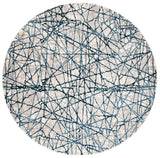 Safavieh Meadow 6'-7" x 6'-7" Rug in Navy / Ivory