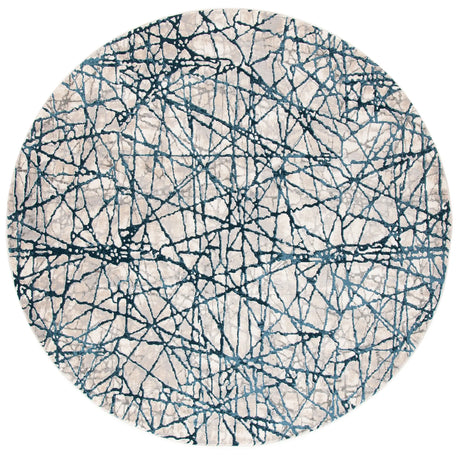 Safavieh Meadow 6'-7" x 6'-7" Rug in Navy / Ivory