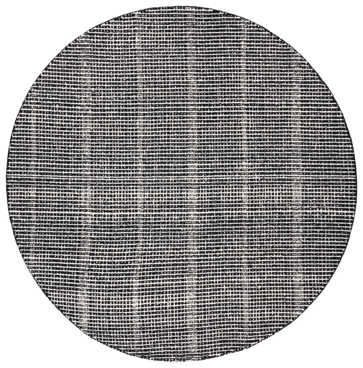Safavieh Abstract 6'-0" x 6'-0" Rug in Black / Ivory