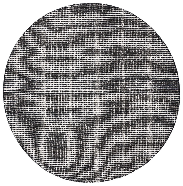 Safavieh Abstract 6'-0" x 6'-0" Rug in Black / Ivory