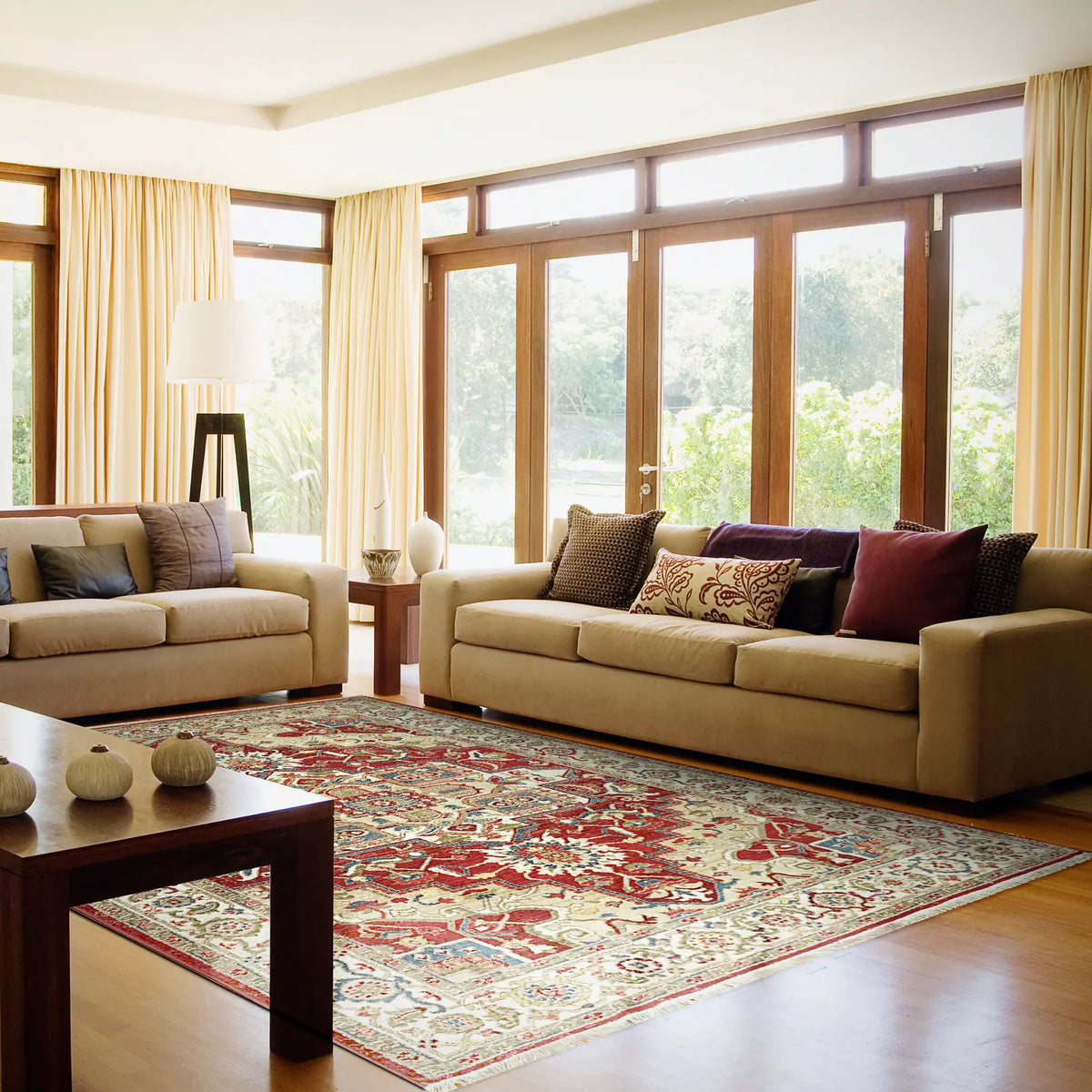 Dynamic Rugs Juno 6882 Ivory/Red Rugs - Room