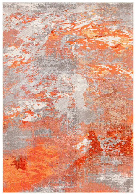 Safavieh Madison 4'-0" x 6'-0" Rug in Grey / Orange