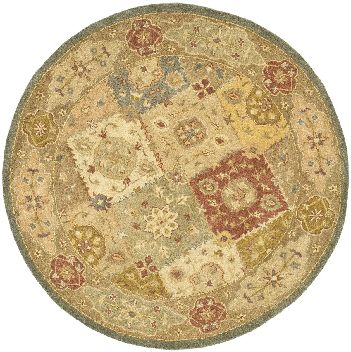 Safavieh Antiquity 6'-0" x 6'-0" Rug in Multi / Beige