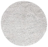 Safavieh Berber 6'-0" x 6'-0" Rug in Ivory / Dark Grey