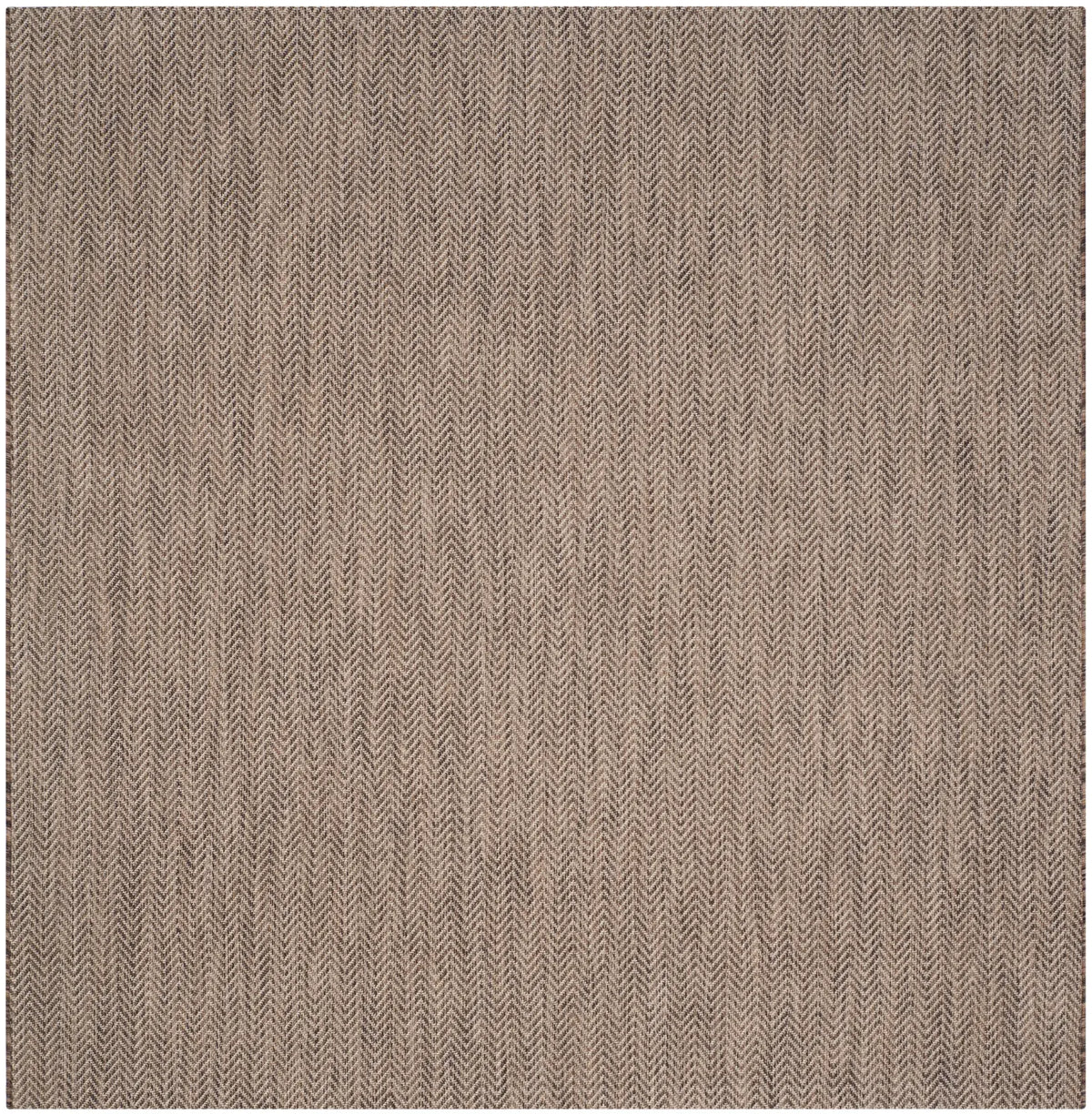 Safavieh Courtyard 6'-7" x 6'-7" Rug in Brown / Beige