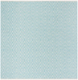 Safavieh Montauk 6'-0" x 6'-0" Rug in Turquoise / Ivory
