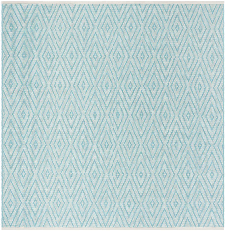 Safavieh Montauk 6'-0" x 6'-0" Rug in Turquoise / Ivory