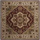 Safavieh Royalty 7'-0" x 7'-0" Rug in Red / Beige